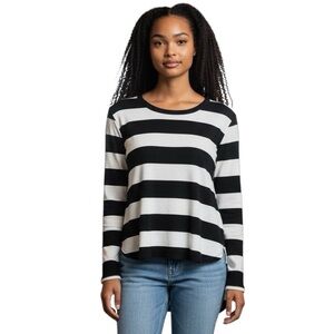 EXPRESS black & white striped sweater size Small